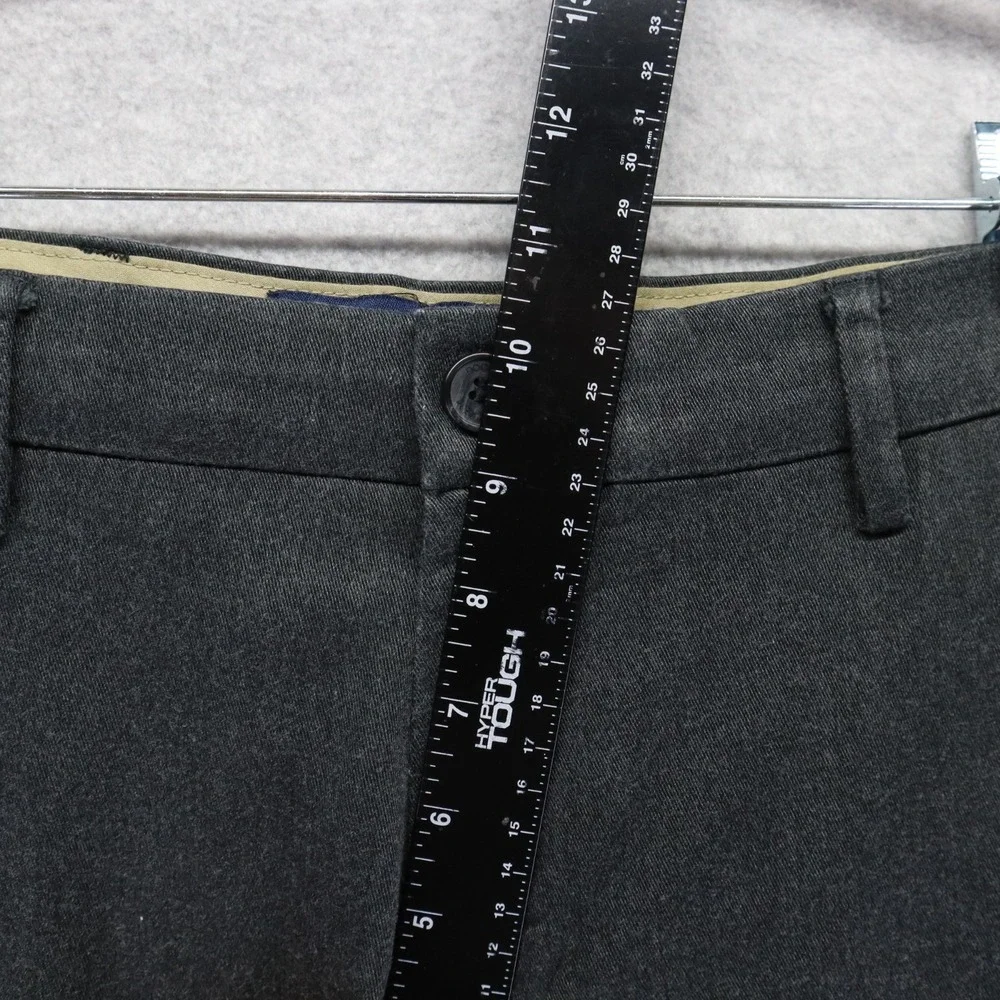Dockers Pants Mens 30x32 Slim Fit Signature Khaki Flex‎ Comfort Flat Front Gray